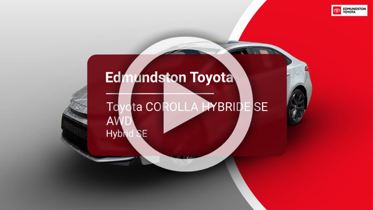 2026 Toyota COROLLA HYBRIDE SE AWD Hybrid SE-